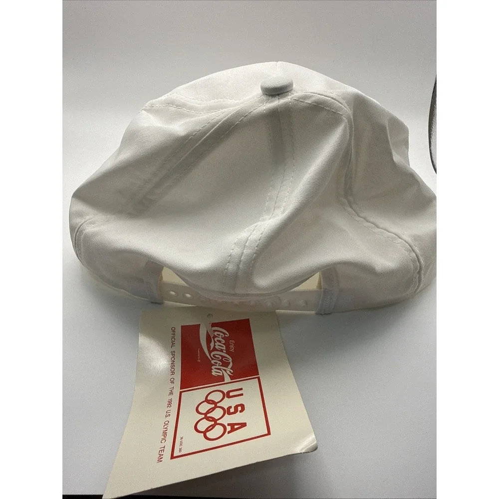 VTG NWT Enjoy Coca-Cola Olympic Games Sponsor Hat Team USA Snapback Cap w/ Rope